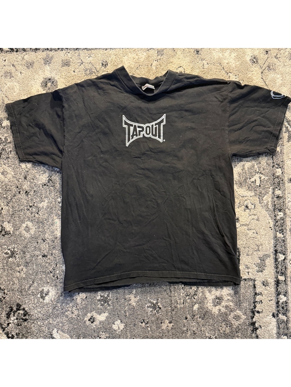 Vintage Tapout Black Graphic T-Shirt XL